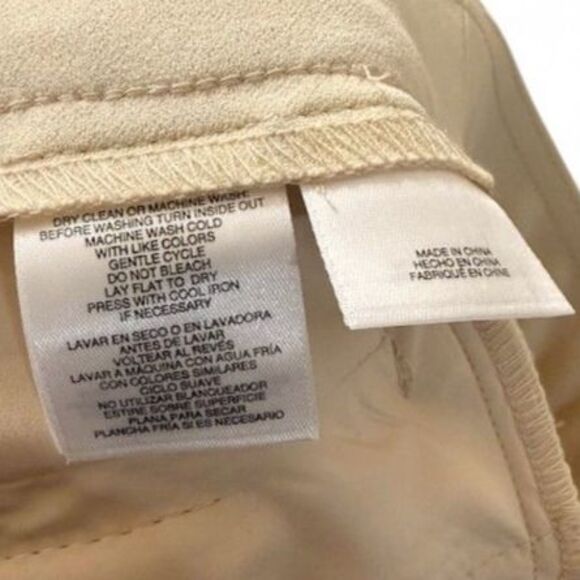 Anne Klein, Cream Trouser Pant, Size Petite Small (NWT) (Flaw) - Picture 8 of 8